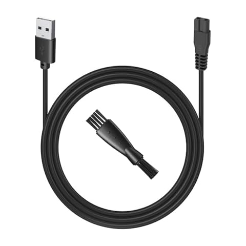 uijino Hair Clippers for Men Charger Compatible with GLAKER Hair Clippers Charger, Glaker Charging Cord for GLAKER Professional Hair Clippers K11S I11 K11B I3F, 3.3ft Power Cord Cover