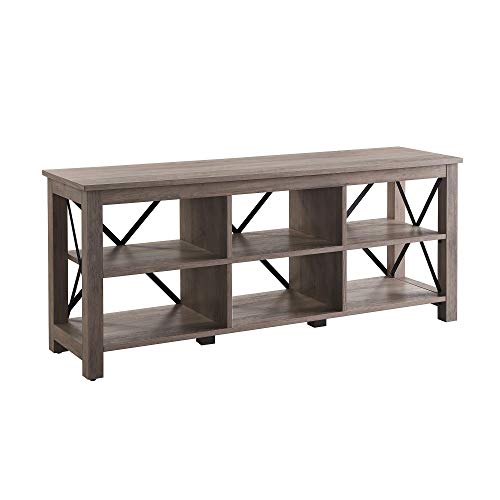 Henn&Hart Rectangular TV Stand for TV's up to 65