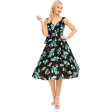 Looking Glam Retro Vintage 1950s Swing Dress Green Cover