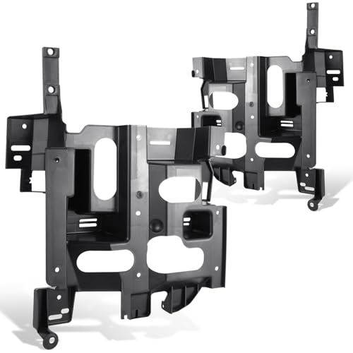 DNA MOTORING Headlight Bracket HeadLamp Mounting Bracket Panel Compatible with 03-06 Chevy Silverado 1500 2500 3500 Avalanche 1500 2500 Left & Right GM1221130 GM1221131 HLBK-0001