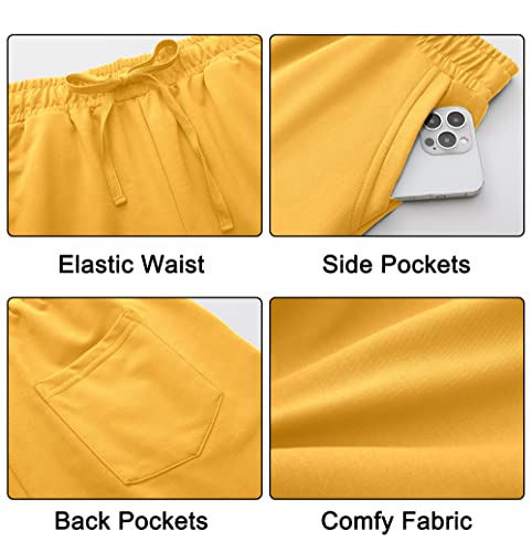 Tandisk Women's 5" Casual Jersey Cotton Shorts Lounge Yoga Pajama Walking Shorts with Pockets Activewear3