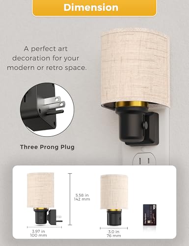 Image of L LOHAS LED Amber Night Lights Plug into Wall, Plug in Night Light Dimmable