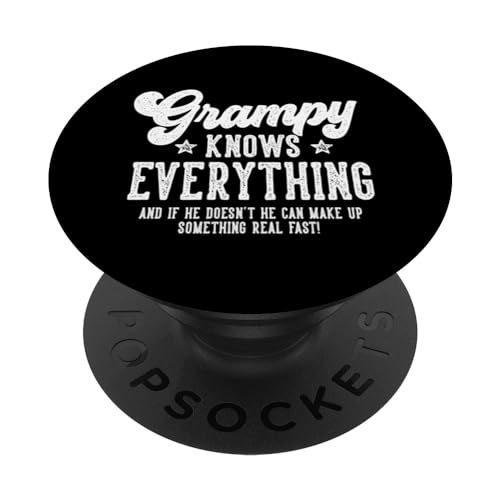 Funny Grampy Gag Gifts For Birthday Father's Day Grampy PopSockets PopGrip Intercambiable