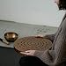 Rain Disk 'Water-Fall' 16-Inch | Relaxing Water Sound | Ocean Drum from Wood | Meditative Sound Tool | With Soft Protecting Bag