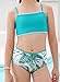 blibean Tween Girls Swimsuit Teen Two Piece Bathing Suit Big Kids Hawaiian Bikini Sets Junior High Waist Swimwear Floral Boho Swimming Suits Beach Traje Baño Niñas Size 14 15 16 Year Old Turquoise
