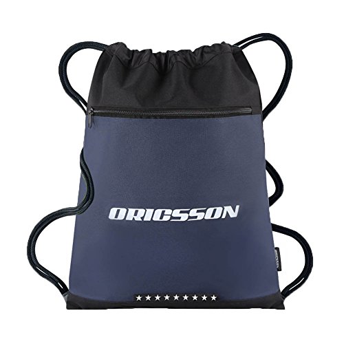 ORICSSON 16L Gym Sack Bag Drawstring Backpack for Unisex Sackpack Dark Blue