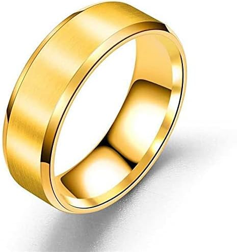 Lila Stainless Steel Titanium Matte Finish Ring Wedding Band Ring for Men Women Boys Girl