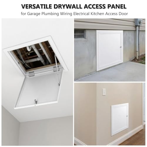Panel de acceso con marco de aluminio resistente para obra limpia 7