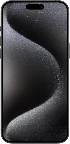 Apple iPhone 15 Pro Max, 256GB, Black Titanium for TracFone (Renewed Premium)