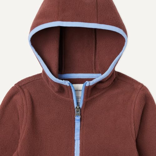Image of Amazon Essentials Boys and Toddlers' Polar Fleece Full-Zip Hooded Long Sleeve Insulated Coat Jacket