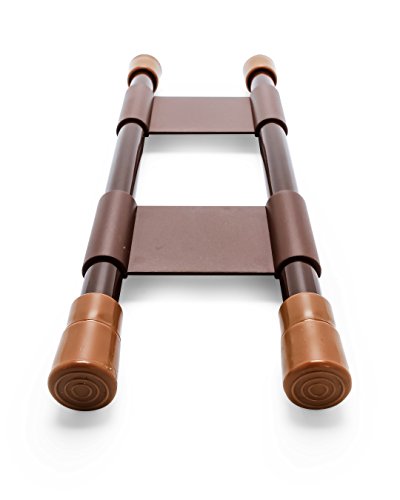 Camco 17" Double Rv Cupboard Bar, Holds Food And Drinks In Place During Travel, Prevents Messy Spills, Spring Loaded And Extends Between 10" And 17" - Brown ( 44096) #TOP1