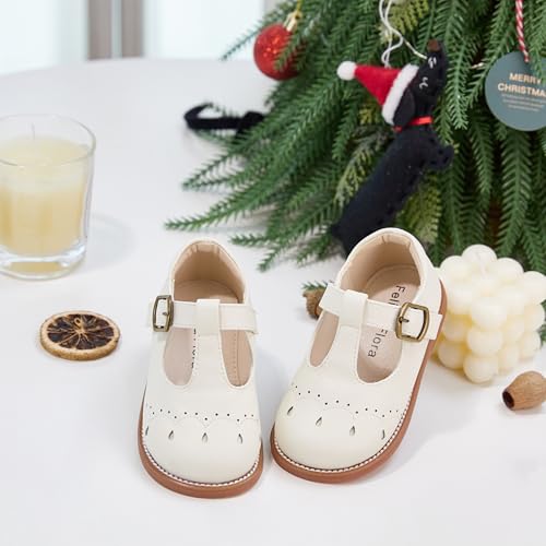 Image of Felix & Flora Toddler Girl Mary Jane Dress Shoes - School Oxford Flats for Girl Party Shoes.
