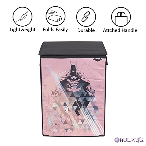 Image of Batman Toys Organizer Storage Box with Top Lid for Baby Boy's and Baby Girl's,(Pack of 1) Black