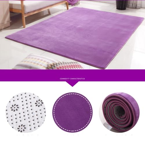 Tapis de jeu en peluche bleu lac pour chambre d'enfant et salon