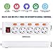 ExtraStar Regleta con 5 Tomas + 5 Interruptor Individuales, 3680 W, 250...