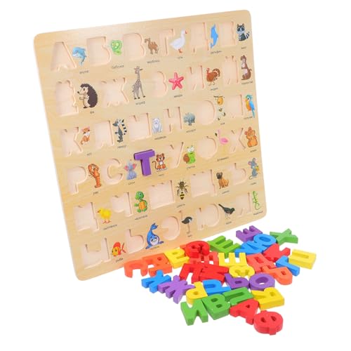 Puzzle en bois alphabet russe éducatif pour enfant, jeu de maternelle