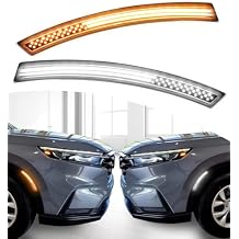 LED Side Marker Lights for Honda CRV 2023-2026 Front Fender Reflectors Turn Signals DRL Daytime Running Light Wheel Well Arch Insert Trim Accessories Flag Design