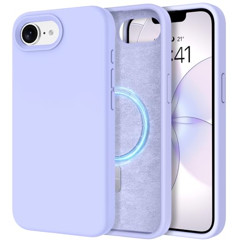 Coque silicone liquide iPhone 17e magnétique GUAGUA protection gel caoutchouc souple iPhone 16e