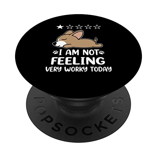 Chihuahua Dog Sleep I Am Not Feeling Funny Puppy Dogs Lovers PopSockets PopGrip Intercambiable
