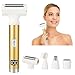 Beanify Electric Shaver for Women Men,Wet & Dry Cordless Electric Razor with 4 Accessories,Rechargeable Beauty Lady Led Display Facial Hair Remover,Smooth & Silky Bikini Trimmer for Body (Cyan)