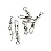 460 Pcs Fishing Swivel Sea Terminal Tackle Clip Connector Solid Coastlock Bulk Lots 02049 Snap Rolling Test 12kg Cross Lock