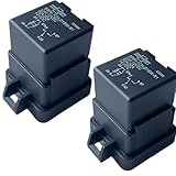 2PCS 896H-1CH-D1SW-R1 Mini ISO SPDT Power Relay w/Bracket 12V 5-Pin, 50A NO / 30A NC, Weatherproof Resistor-Suppressed - Fits TE VF4A/F4, OMRON G8JN-1C6T-FR, Hella 007794301/307, HONGFA HFV4
