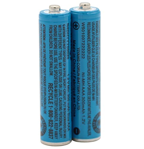 Cerepros 2-Pack N4Dhyyy00020 1.2V 300Mah Ni-Mh Aaa Size Replacement Rechargeable Battery Packs For Highpower Corun Vtech At&T Panasonic N4Dhyyy00007 Cordless Phone Handset #TOP4