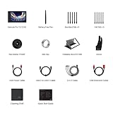 HUION Kamvas Pro 13 (2.5K) Graphic Tablet with Screen 145 Percent sRGB 2560 x 1600 QHD+ Pen Display Anti-Glare Glass and Full Laminated Drawing 7 Short Keys Battery-free Digital Pen, Clear,Blue - Image 7