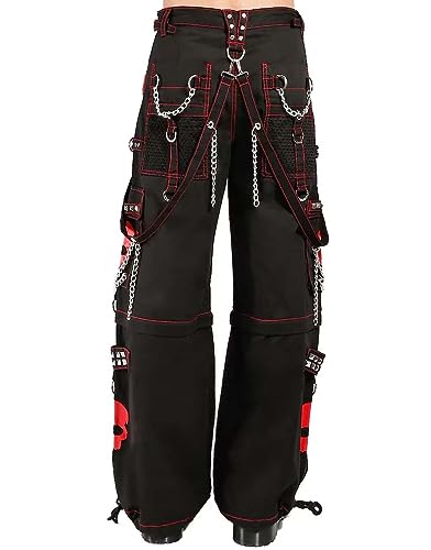 Gothic Pant | RED Super Skull Gothic Cyber Chain Goth Jeans Punk Rock Pants | Skull Gothic Pant | Gothic Pants3