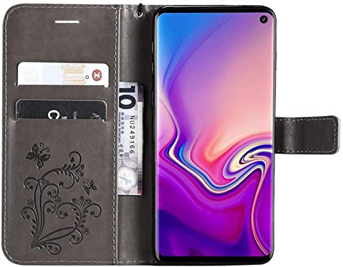 Anrtun Capa carteira para VIVO V21E 4G moderna 3D em relevo borboleta feminina flip de couro PU com