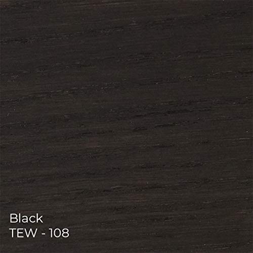 Saman Interior Water Based Wood Stain - Natural Stain For Furniture, Moldings, Wood Paneling, Cabinets (Black Tew-108-12, 12 Oz) #TOP1