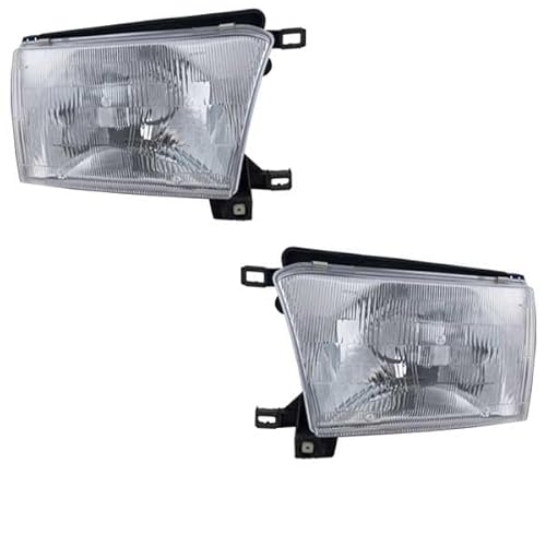 KOOLZAP Compatible with 96-98 4-Runner Front Halogen Headlight Headlamp Head Light Lamp with Bulb Left Right SET PAIR