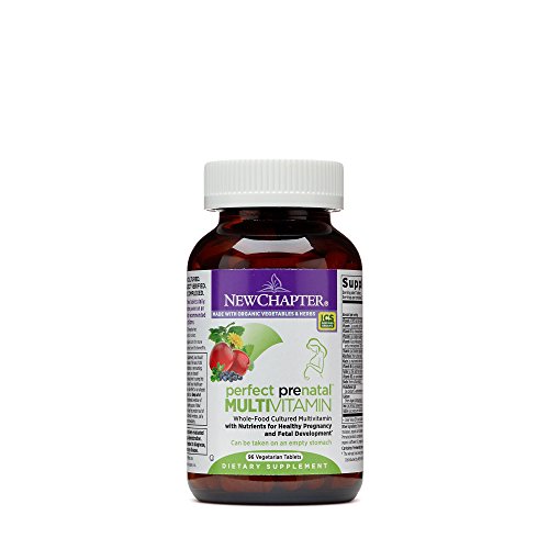 New Chapter Perfect Prenatal Vitamins, 96ct, Organic Prenatal Vitamins, Non-GMO Ingredients for Healthy