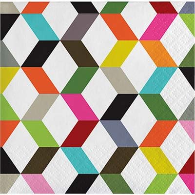 Club Pack French Bull Ziggy Design Beverage Napkins, Box of 240 Printed Napkins