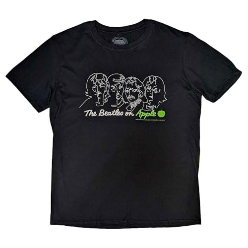 The Beatles On Apple T Shirt - Les Beatles, Paul McCartney, John Lennon, RIngo Starr, George Harrison The Beatles On Apple T Shirt