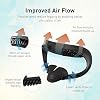 VR Cover Fitness Facial Interface Bracket & Foam Comfort Replacement with Lens Protector Cover for Oculus/Meta Quest 2 (Dark Grey & Black + Comfort Foam) #1