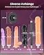 SENSUA Fickmaschine Sexmaschine mit Stoßfunktion 6cm Saugnapfadapter mit Verlängerungsstange, 3 XLR-Anschlüssen, 5 lebensechter Dildos Sexspielzeug Sextoy für Vaginal Anal Massage Masturbation