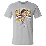 500 LEVEL Austin Reaves Los Angeles Lakers Cartoon Shirt (Heather Gray, Large)