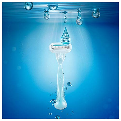 Gillette Venus Extra Smooth Sensitive Rasierer Damen mit Feuchtigkeitsstreifen für Hautschutz, Damenrasierer + 6 Rasierklingen - Image 6