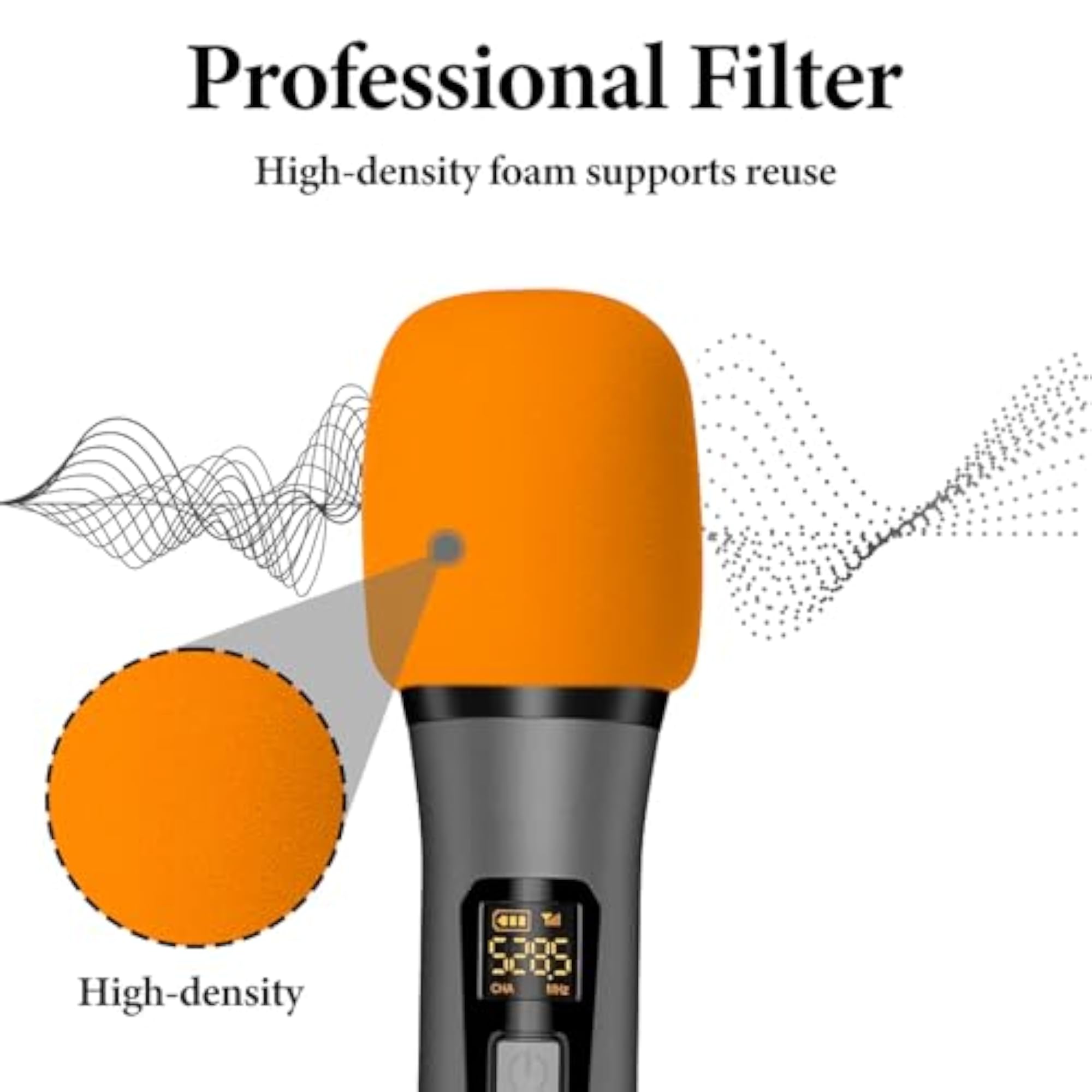 Foam Windscreen for Microphones, Antipop