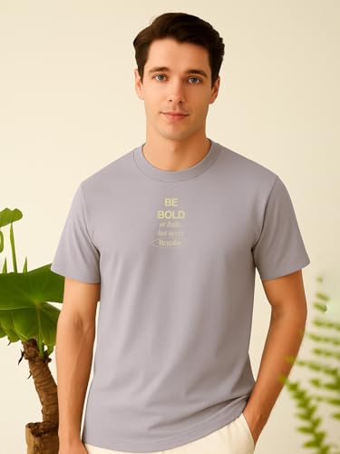 Image of Nobero Men's Regular Graphic Printed T-Shirt for Men | Soft Cotton | Classic Fit | Printed Casual Tshirt for Men