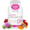300 Milk Thistle 300mg Extract with Turmeric, Niacinamide & L-Glutathione, Liver Support Cleanse, Detox & Repair Supplement, Antioxidant Support for Women (30-Day Essentials Pack)