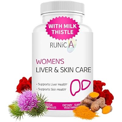 300 Milk Thistle 300mg Extract with Turmeric, Niacinamide & L-Glutathione, Liver Support Cleanse, Detox & Repair Supplement, Antioxidant Support for Women (30-Day Essentials Pack)