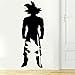 Stickers muraux Dbz Super Saiyan Goku Autocollant en vinyle, Art de mur de Dbz Anime, décoration de chambre d'autocollant d'enfants