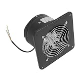 Ventilatore di scarico nero da 7 pollici, ventilatore 50 W, sfiato industriale, parete, finestra for cucina e bagno,Ultra silenzioso
