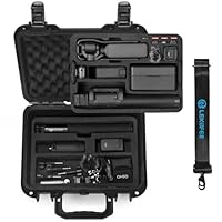 LEKUFEE wasserdichte Koffer für DJI Osmo Pocket 4, Osmo Pocket 3,DJI Mic 3/2/ Mini, Standard Combo, Kreativ Combo, Essential Combo und Zubehör (Nur Tasche)