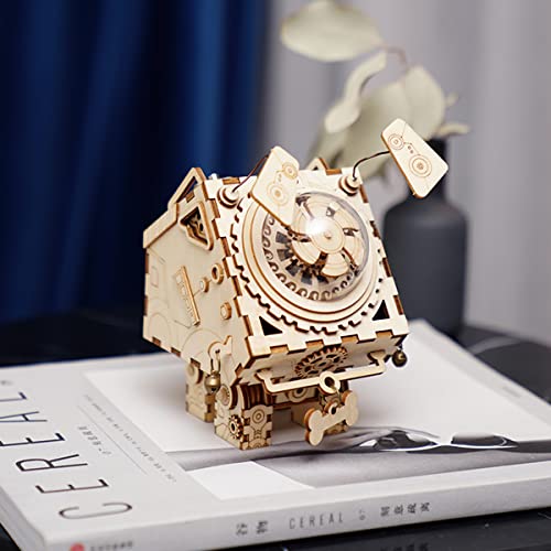 Rokr 3D Wooden Puzzles Diy Music Box Kit With A Lovely Song-Wind Up Toys-Building Set-Construction Model Kits For Boys Girls Christmas/Birthday/Valentine's Day #TOP2