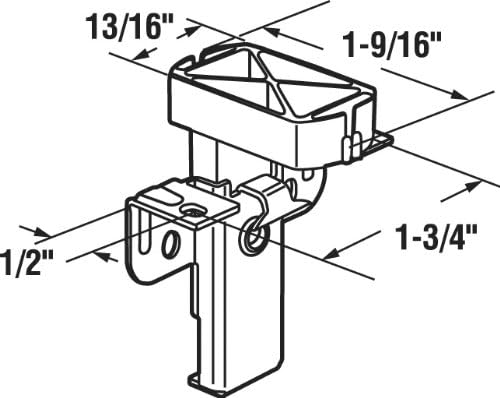 Guía Superior Espejada para Puerta de Clóset Prime-Line (2 Piezas) miniatura 2