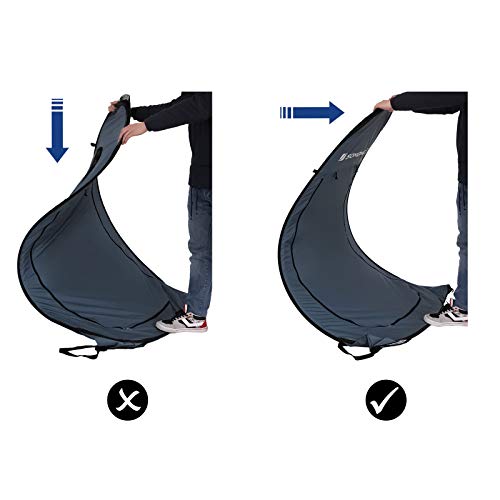 SONGMICS Portable Pop up Tent, Dressing Room Privacy Shelter, for Outdoor Camping Fishing Beach Shower Toilet, with Zippered Carrying Bag image 1