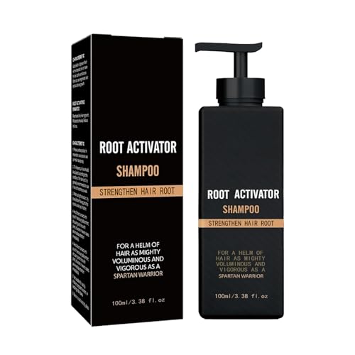 Spartans Root Activator Shampoo, 200ml Cabello gris Cabello Renovador Acondicionador Fortalecimiento del champú de activación, fortalecimiento del cabello, reduce la caída del cabello y apoya la regen